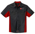 Chemise de Travail Bicolore Noir/Rouge Manches Courtes - All print samad Store